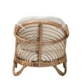 thumbnail image 5 of Baxton Studio Aliane Modern Bohemian Natural Brown Antique Rattan Armchair, 5 of 7
