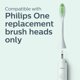 thumbnail image 4 of Cepillo de dientes recargable Philips One by Sonicare, paquete de cabezales, menta, BD3002/AZ, 4 of 8