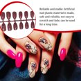 thumbnail image 4 of Seitruly 24 piezas de uñas postizas con forma de ataúd medio, puntas de uñas brillantes, Kit de arte de manicura, pestañas adhesivas, limas para los Type3 NO3 Seitruly CE012050-05, 4 of 6