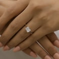 thumbnail image 2 of JEWELEGANT 2 Ct Radiant Moissanite Engagement Ring - East West Ring for Women, 2 of 8