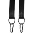 thumbnail image 3 of Kit de Sangles de Balançoire en Polyester 1000D Robuste - 2 Pcs 5cm x 107cm Ceintures Noires avec 2 Mousquetons en Acier Inoxydable en Forme de 8, Capacité de Charge 1000kg/2204lb, Inclut Sac de Rangement à Cordon en Nylon, 3 of 4