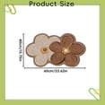 thumbnail image 3 of Flower Bath Rug, Funny Floral Bath Mat, Soft Plush Fluffy Rug, Absorbent, Non-Slip for Bathroom, Kitchen Sink, Bedroom, Kid's Bedroom, and Living Room, Coffee, 15.7x23.6 Inch, 3 of 9