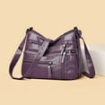 thumbnail image 2 of Stylago Women Crossbody Purse Leather Messenger Shoulder Bags Fashion Soft Medium Tote Top Handle Satchel Gift for Lady Purple, 2 of 4