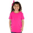thumbnail image 2 of Kavio TJC0440 Toddlers Crew Neck Short Sleeve Tee-Hot Pink-4T, 2 of 2