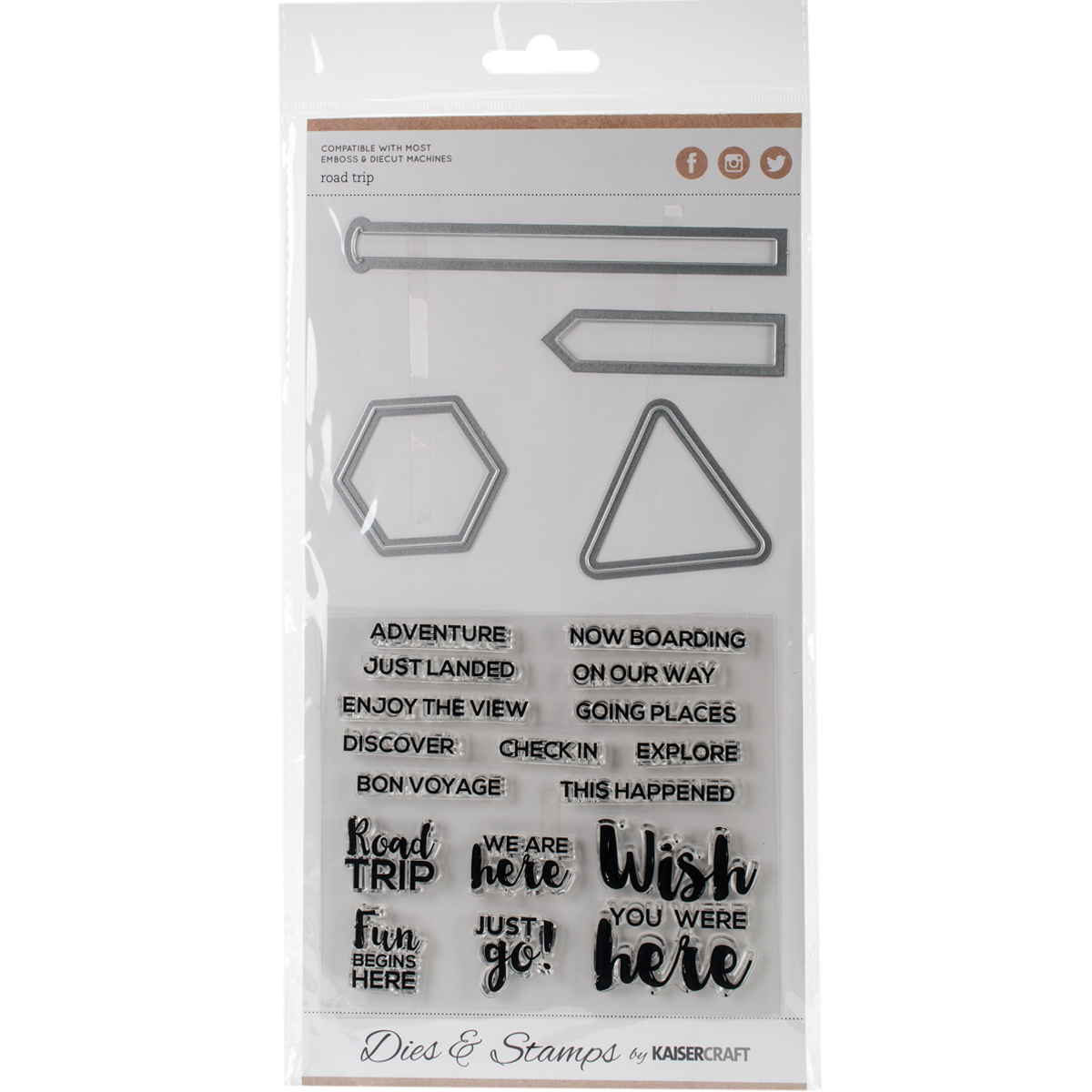 Kaisercraftdies and stamps road trip. The perfect addition to your