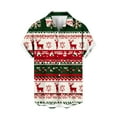 thumbnail image 2 of Awdenio Mens Shirts Christmas Santa Claus Pattern Hawaiian Shirt Beach Tropical Short Sleeve Button Up Shirts Vacation Cruise Summer Clothes,Size 3XL, 2 of 5