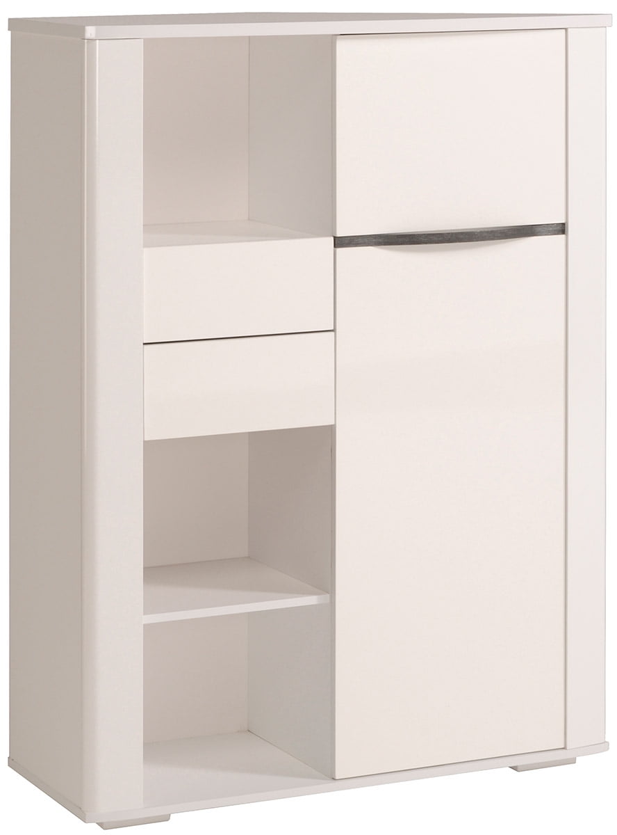 white gloss shoe cabinet on Ceram High Gloss White Credenza Cabinet With Drawers And Doors Walmart Com Walmart Com