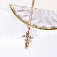 thumbnail image 5 of Jewelry Creative Leaf Wrap Cross Pendant Necklace, Women'S Diamonds Accessories Necklace Mom Gifts Mother's Day Gifts Necklace Birthstone Necklace for Mom Birthday Gifts for Mom Gifts from Daughters, 5 of 5