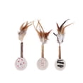thumbnail image 4 of Feather Cat Wand Toy Silvervine Teeth Cleaning Cat Teaser Wand Cat Chew Ball, 4 of 10