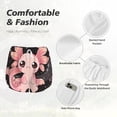 thumbnail image 4 of Balery Cute Axolotl Sakura Blossoms B Pantalones cortos deportivos para mujer con forro y dos bolsillos, elásticos, para entrenamiento, gimnasio, yoga-XX-Large, 4 of 7