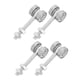 thumbnail image 1 of ADDHAT 4Ud Rodamientos De Puerta Con Rodillos De Aleación Metal Plata Para Armarios Y Graneros, 1 of 7