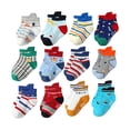 thumbnail image 4 of Splozh Toddler Boy Crew Socks 12PC Kids Baby Socks Comfortable Soft Fashion Cute Cartoon Children Floor Socks,B,0-1 Years, 4 of 4