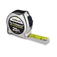 thumbnail image 1 of Komelon 425IEHV High-Visibility Professional Tape Measure Bother Inch and Engineer Scale Printed 25-Feet by 1-Inch, Chrome, 1 of 7