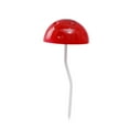 thumbnail image 4 of Estaca de metal con forma de hongo para jardín, decoración exterior pintada a mano rojo, 4 of 9