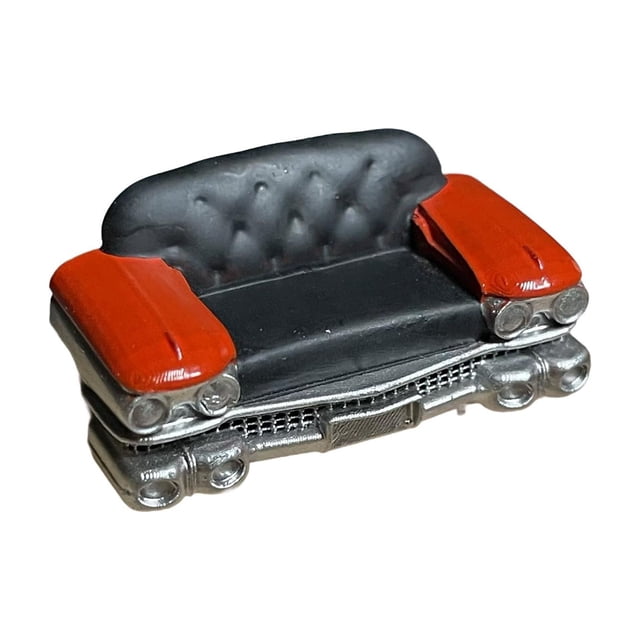 Modelo de sofá a escala 1/64, decoración para escena de garaje, simulación creativa, pequeño sofá de coche, muebles para accesorios de fotografía,