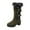 Green, variant on Boots for Women,Autumn Winter Fashion Mid Calf Boots With Belt Buckle Thick Sole Heel Furry Warm Comfort Footwear,Knee High Boots Women,Black7