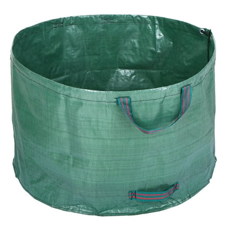 Transparent Leaf Bag - 63 Gallons Garden Bag Reusable Gardening Bag Garden Leaf Waste Bag Waste Sack Yard Waste Bag