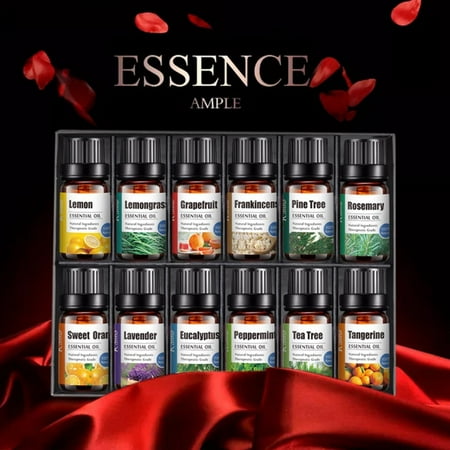 XYKA Essential 100% Pure Natural Aromatherapy Essential Oil 10ml 12 Bottles Gift Set