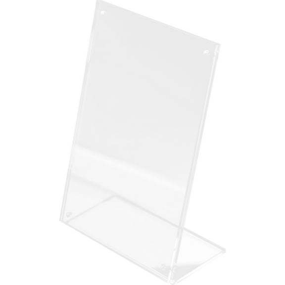 WHAMVOX Tabletop Acrylic Sign Clear Price Sign Holder Poster Menu Sign Holder Price Sign Display Stand
