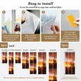 thumbnail image 6 of Western Cactus Sunset Window Privacy Film, Modern Abstract Art Retro Static Cling UV Sun Blocking Heat Control Window Tint Day and Night, Non-Adhesive One Way Windows Privacy Cover 35.4''x78.7'', 6 of 7
