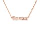 thumbnail image 2 of Collar de amistad sweethay oro rosa signo del zodiaco Acuario, 2 of 6