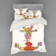 thumbnail image 2 of Ambesonne Anchor Bedding Set 3 Pcs, Spring Flowers Blooming, Twin XL, Multicolor, 2 of 3