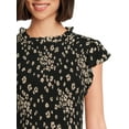 thumbnail image 5 of Time and Tru Women's Smocked Bodice Midi Woven Dress, Sizes XS-XXXL, 5 of 5