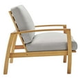 thumbnail image 2 of Orlean Outdoor Patio Eucalyptus Wood Lounge Armchair, 2 of 7