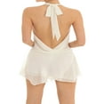 thumbnail image 4 of FOCUSNORM Robe Moulante pour Femmes Épaules Dénudées Enveloppante Sans Bretelles Robe de Cocktail Dos Nu Mini Robe de Boîte de Nuit de Fête, 4 of 5