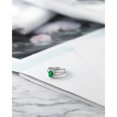 thumbnail image 5 of Gem Stone King 1.20 Ct Oval Green Simulated Emerald 925 Sterling Silver Ring (Size 6), 5 of 5