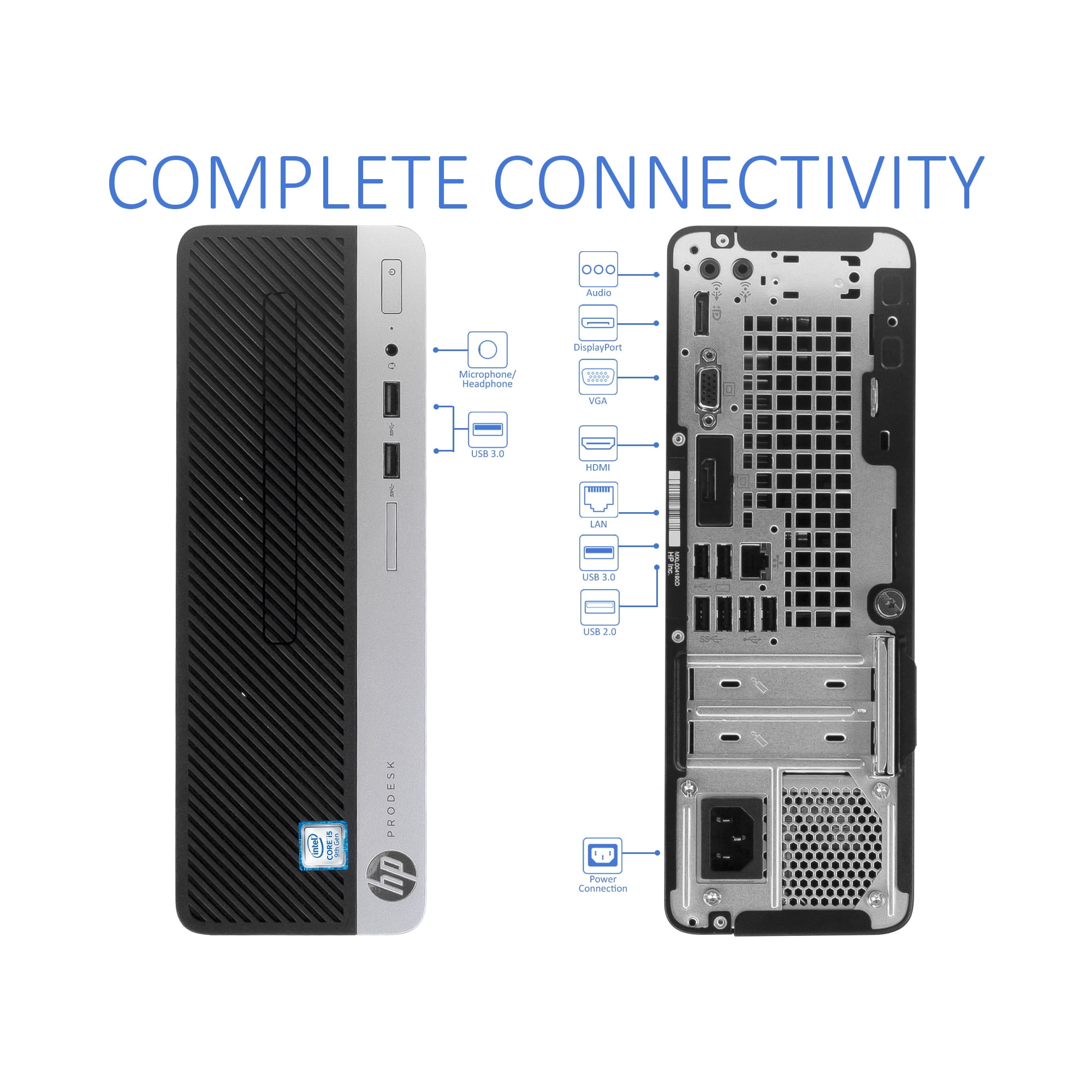 HP ProDesk 400 G6 Desktop, Intel Core i5-9500 Upto 4.4GHz, 32GB