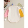 thumbnail image 4 of Liacowi Baby Girls Boys Christmas Onesie Infant Long Sleeve Crew Neck Letter Print Romper Bodysuits 6M 12M 18M 24M Newborn Spring Autumn Christmas Clothes, 4 of 9