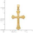 thumbnail image 4 of 14K Yellow Gold Crucifix Pendant (29 X 16) Made In United States k5075, 4 of 6