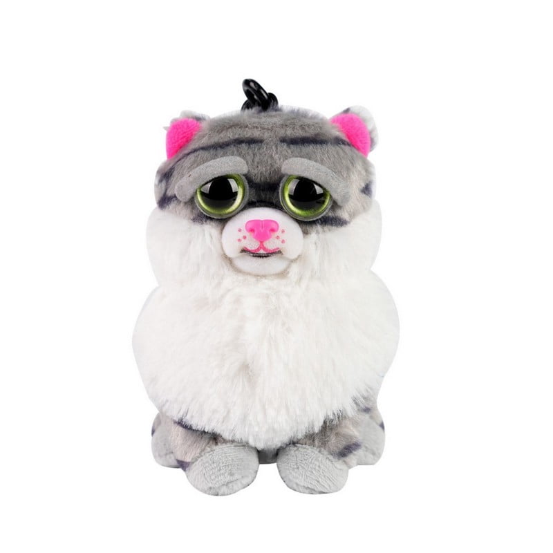 Feisty Pets® Minis 4" Lazy Lani the Fat Cat with Keychain Clip