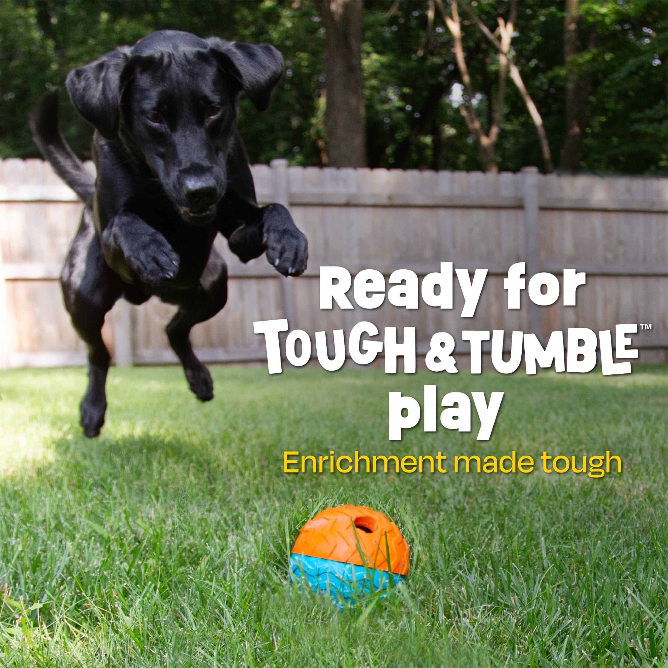 Brightkins Tough & Tumble 2-piece Texture Ball Small,  Puppy Essentials