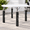 3 levels-Round(1.45" Width), variant on 5 levels-Round(1.45" Width) 4 Pack Square Table Leg Extender Adjustable Height 4''-12''