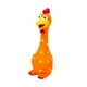 thumbnail image 4 of Juguete chirriante para perros, juguete de pollo chillón, resistente, novedoso, recuerdo de fiesta, juguete interactivo para perros y cachorros, naranja, 4 of 9