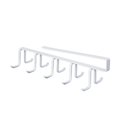 thumbnail image 3 of pitrice Kitchen Storage Rack Japanese-style Double-row 10 Hooks Metal Cupboard Hanging Hook Hanger Shelf Wall Mount Perforated Seamless Wardrobe Hook, 3 of 9