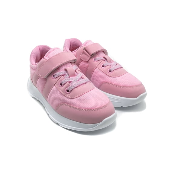 ATOMA Kids Sneakers Lightweight Breathable Hook & Loop Casual Shoes for Boys & Girls, Comfortable Everyday Walking Shoes Pink 34