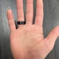 thumbnail image 2 of Classic Men Black Stainless Steel 8mm Polished Matte Brushed Finish Center Wedding Band Ring, Size 11, 2 of 5