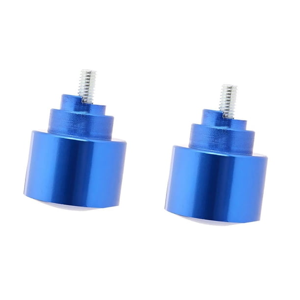 Tapón de extremo de manillar de motocicleta de fibra de carbono para CBR600RR/1000 Azul