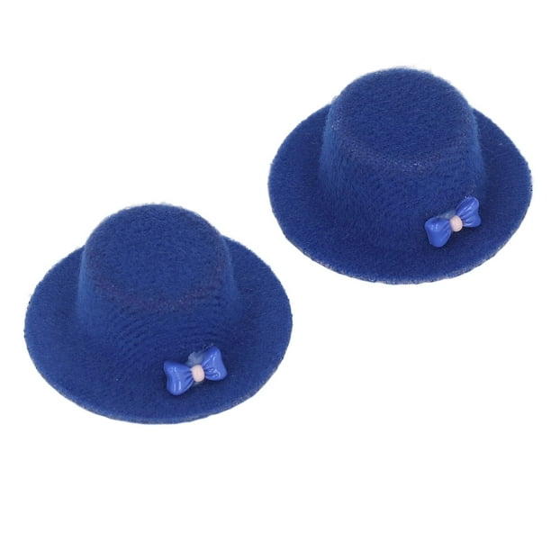 Mini sombrero de muñeca de decoración, 2 piezas, sombrero de fiesta para casa de muñecas, lindo sombrero de muñeca, mini sombrero de muñeca de apariencia llamativa