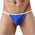 thumbnail image 4 of Mens Underwear Men Casual Solid Thong Low Waist Breathable Briefs Pants, 4 of 4