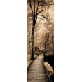 thumbnail image 2 of Szilagyi, Ily 7x14 White Modern Wood Framed Museum Art Print Titled - A Quiet Stroll I, 2 of 4