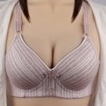 thumbnail image 2 of Penkiiy Women Bras Woman's Embroidered Glossy Comfortable Breathable Bra Underwear No Rims Khaki Bras, 2 of 4