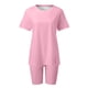thumbnail image 3 of Conjunto deportivo de manga corta y pantalones cortos para mujer, para yoga y running - S-XXXL, 3 of 6