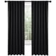 thumbnail image 1 of Cortinas opacas Deconovo negras de 213 cm para dormitorio, 2 paneles, 1 of 8