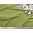 thumbnail image 3 of Soimoi Green Cotton Duck Fabric Leaves & Peony Floral Print Fabric by the Yard 56 Inch Wide, 3 of 3