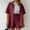 X1 Wine, variant on LEKODE Womens Linen Shorts Sets 2 Piece Summer Short Sleeve Top and Shorts Cotton Vacation Outfits Gray 3XL