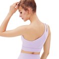 thumbnail image 2 of Qarigey Sujetador deportivo Fitness Top Gym Outfit Diseño sexy Multiusos Running Recortado Transpirable High Impact Crop Athletic Ropa interior Morado/XL, 2 of 6